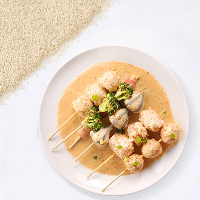 6pcs/tn Sushi con verdure e insalate di sesamo a basso contenuto di grassi Vinaigrette speciale