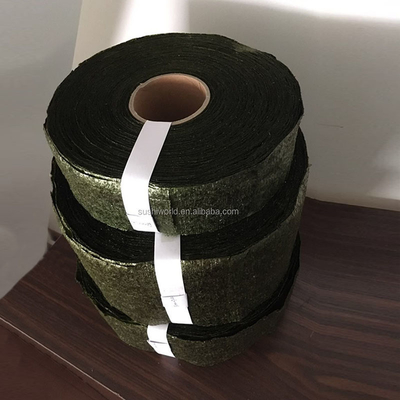Fogli di alghe a grandezza naturale Sushi di alghe dorate arrostite Nori con asciugatura di stile