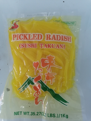 Ravanelli in salamoia per la lavorazione del sushi Ingredienti normali da professionisti
