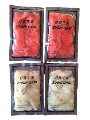 Processo di conservazione dell'acqua Sushi dolce in salamoia Zenzero in massa per le prelibatezze giapponesi