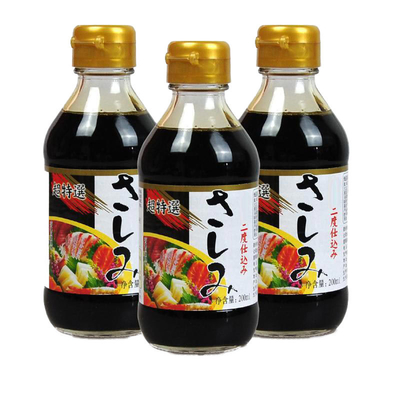 Servizio unico Salsa di soia di Sashimi leggera e brillante per sushi giapponese Durata di conservazione 12 mesi