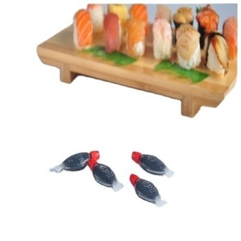Salsa di soia a forma di pesce a vapore 2.6 ml per immersione o condimento