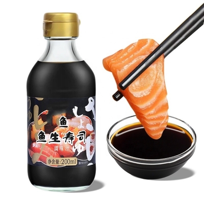 100% Purezza Salsa di soia scura Mini Sushi Sachet a forma di pesce OEM 2.6ml 4ml 8ml 15ml 200ml