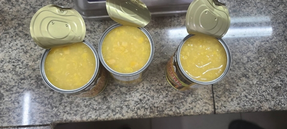 130 g 425 g 850 g di mais dolce in scatola per una semplice e comoda cottura a vapore