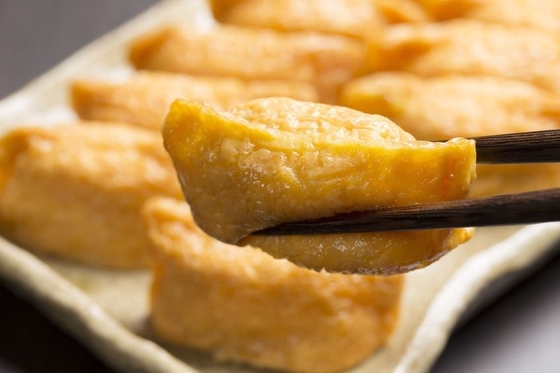 FROZEN AJITSUKE SOYABEAN CURD HACCP Certificato Inari Tofu con condimenti tradizionali