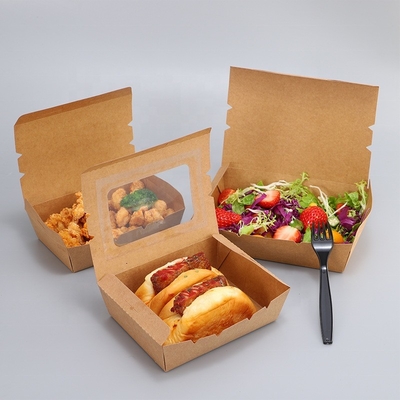 Scatola di carta impermeabile per hamburger sushi bento da 17*10,3*3,6 cm con vassoi per sushi