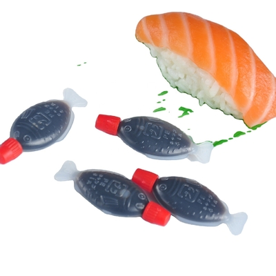 Sushi Halal mini a forma di pesce, salsa di soia al 100% di purezza