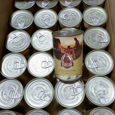 Uova da tavola fresche ricche di proteine marroni e bianche cotte 425 g conserve uova di quaglia salate