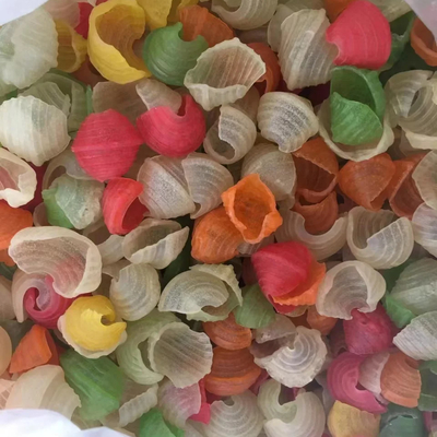 Prodotti alimentari a base di pellets rossi essiccati crudi