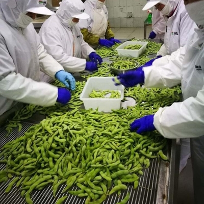 Certificato IQF Edamame surgelato al vapore di grado A per snack veloci e facili