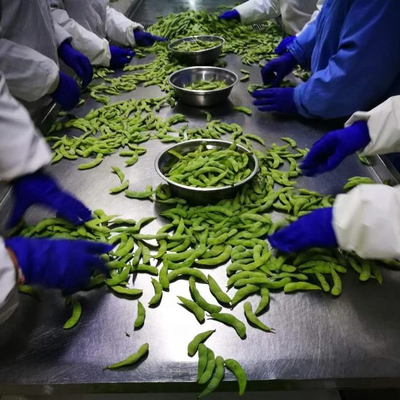 Certificato IQF Edamame surgelato al vapore di grado A per snack veloci e facili